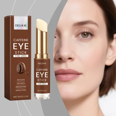 OEM /ODM Caffeine Eye Cream Stick Gentle Brightening Moisturizing Eye Skin Daily Massage Eye Skin Care Private Label Eye Cream