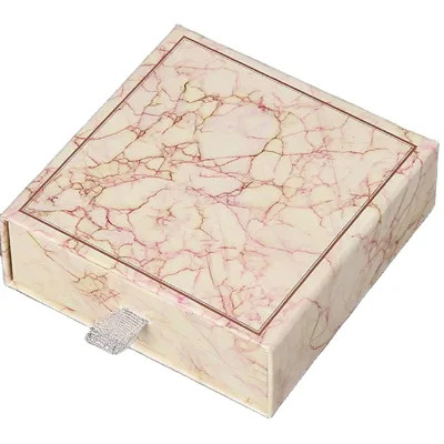 Hot Selling logo Retro Jewelry Cardboard Paper Box Drawer Earring Necklace Ornaments Packing Gift Box Packing