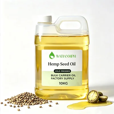 Wholesale Cold Pressed Hemp Seed Oil Natural Cosmetic Grade Plant Base Raw Material for Skincare Massage