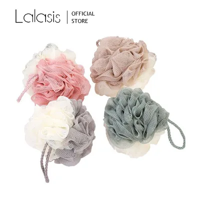 Lalasis Natural Body Care Custom Color Pumpkin Lantern Shape Baby Flower Shower Bath Sponge