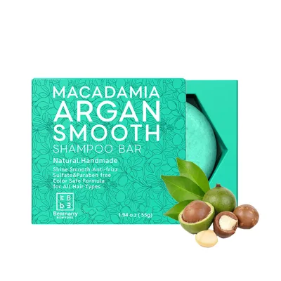 All Natural 85g 1.94oz Shampoo Bar Sulfate-free Vegan Macadamia Argan Solid Shampoo and Conditioner Soap Bar for All Hair Types
