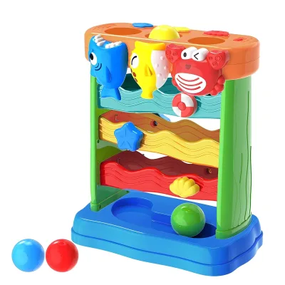 Plastic Hands-On Ball Knock Children's Tapping Interactive Musical Baby & Toddler Educational Learning Toy with Light Song