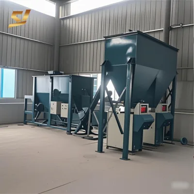 Wall Putty Mixing Equipment 2-3 Ton/h Tile Adhesive Dry Mortar Plant Making Machine Small Scale Ceramic Tile Production Line