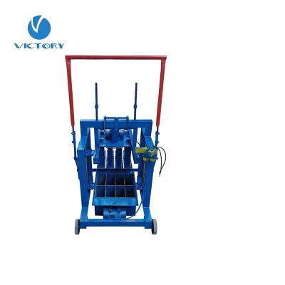 Mini Mobile Hollow Block Brick Maker Electric Manual Cement Concrete Brick Making Machine Block Making Machine Price