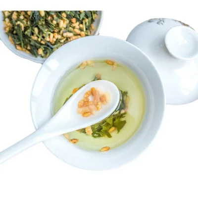 High Quality Japanese Geimai Cha Genmaicha Green Tea With Roasted Rice Green Sencha Genmaicha Loose Leaf Tea Brown Rice Tea
