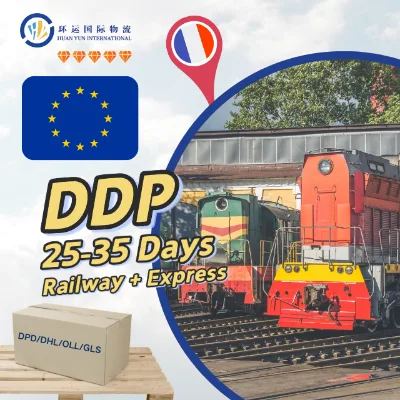 Railroad+Express Transport Services From China to UK Spain Italy France Germany USA-Fast Delivery Cost-effective 24/7 Support