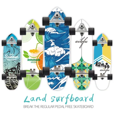 Professional Surf Skateboard Land Surf Board Beginner Outdoor Sports Cruiser Board