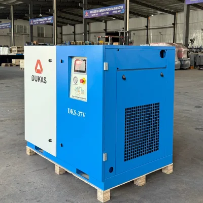 Industrial 37KW 8Bar PM VFD Screw Compressor Intelligent Control Stable Air Supply