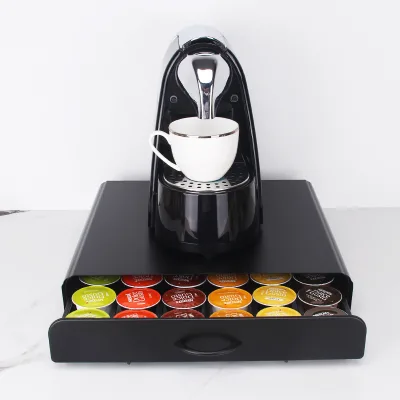 Durable Coffee Capsule Storage Drawer Organizer Coffee Pod Holder Compatible with Nespresso