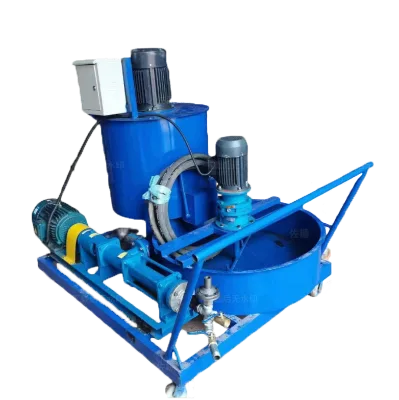 Post Tension Prestressed Concrete Cement Mortar Mixer Slurry Mixer High Speed Mixer with Grouting Pump