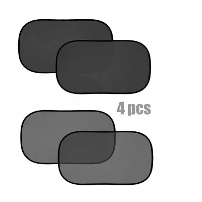Universal Foldable 4pcs Baby Car Sunshade Sun Glare Uv Rays Protection Cling Sunshade for Car Window Shade