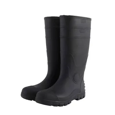 Top-level S5 Wellington Unisex Anti-static PVC Shoes Steel Toe and Midsole Mining Agricultural Waterproof Work Safety Rain Boots