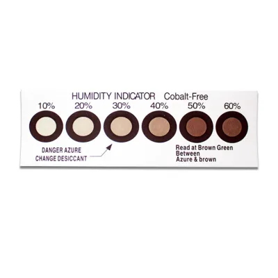 MIL-D-3464E Humidity Indicator Card | Quick Visual Moisture Detection | 10% to 60% RH | for Electronics