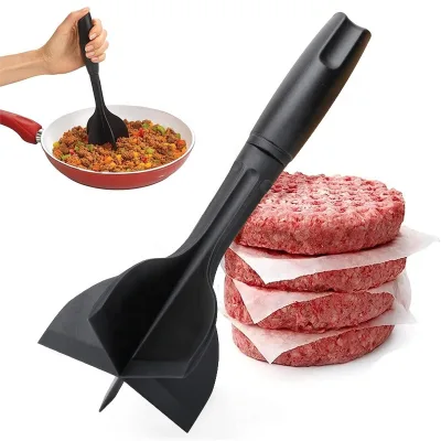 Portable Potato Masher for Making Puree and Meat Cutter Made of Food-grade PP Material Meat Cutter