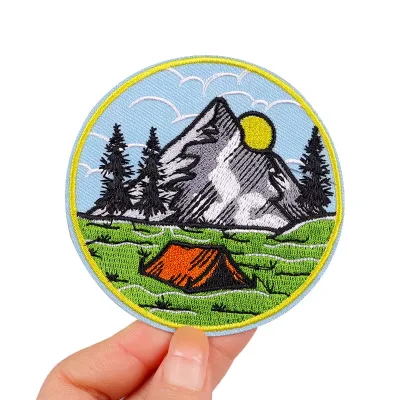 Hot Sale Embroidery Patch Custom Iron on Heat Press Patches Custom Embroidery Heat Transfer Patches