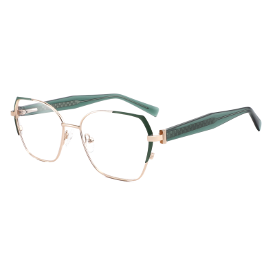 Fashionable Full Frame Women's Eyeglasses Stylish Optical Eyewear with Blue Light Blocking and Solid Pattern Design