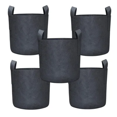 60 50 45 30 25 20 15 10 7 5 3 2 Gallon Garden Tall Poly Uv Nursery Non Woven Fabric Felt Plant Grow Bag for Growing Vegetable