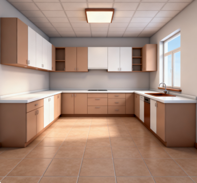 Customizable Practical Kitchen Cabinets with Two-Tone Style for Home Kitchen Organization and Budget Living