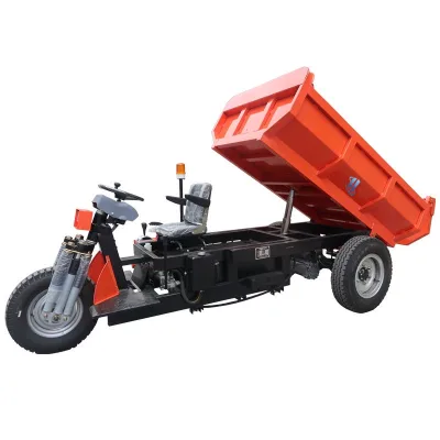 Mini Tricycle Dump Truck - 4 Ton Hydraulic, Ideal for Mining Construction Transport