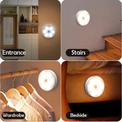Modern LED Night Light Compact and Durable with Gentle Glow for Relaxing Bedside Lighting and Indoor Atmosphere