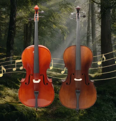 Solid Wood Handmade Tiger Grain Cello Musical Instruments Adult Beginner Professional Grade Cello