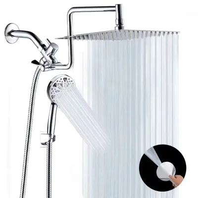 New Design Rain Shower System Stainless Steel Modern Design Single Handle High Pressure Wall Mounted Shower Set