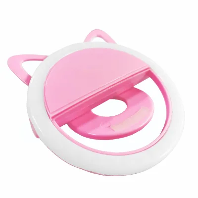 Universal Cute Portable USB Rechargeable Phone Holder Clip Camera Fill Light Small Portable Selfie Led Beauty 5V Ring Light