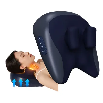 Ergonomic Contour Shiatsu Neck Massage Travel Pillow Battery Operated for Pain Relief Massage Pillow With Heat Feature