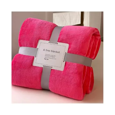 Factory Wholesale High-Quality New Style Pure Color Soft Blanket Children Flannel Blanket Nordic Style Baby Gift Blankets