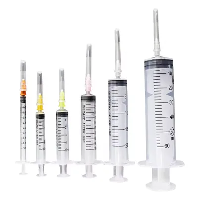 Disposable Animal Syringe Plastic Syringe With Needle 1ML 2MLl 3ML 5ML 10ML 50ML Pig Syringe Individually Packaged