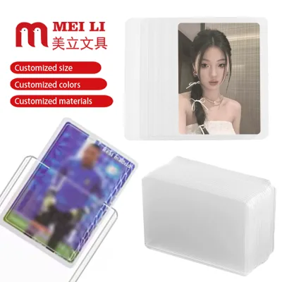Premium Ultra Clear Perfect Trading ID Cards Holder Sleeves Protector PVC Hard Top Loader Card Holder