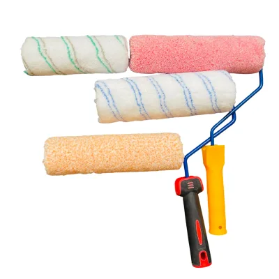 Ergonomic Nap Textured Roller 4 Inch Dynamic Microfiber Smooth Paint Roller with Refill Premium Quality Paint Rollers