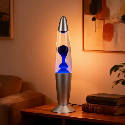Glow-in-the-dark lava Lamp Aluminum 25W 220V Night Light EU/UK Plug Options Bedroom Ambient Lighting RoHS Certified
