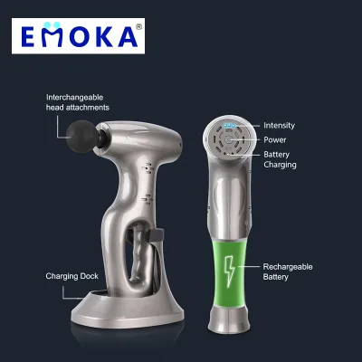 Customizable New Design Professional Vibrating Digital Massage Gun Booster Massagegun