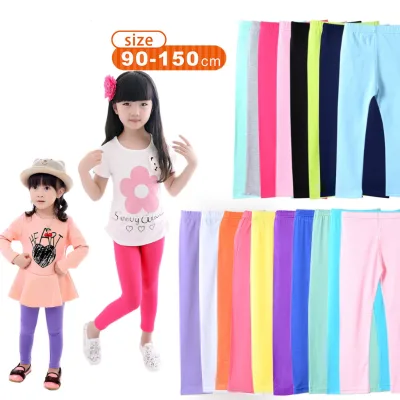 Factory Price Boys Girls Solid Color Winter Spring Warm Kids Leggings Bamboo Breathable Kids Pants