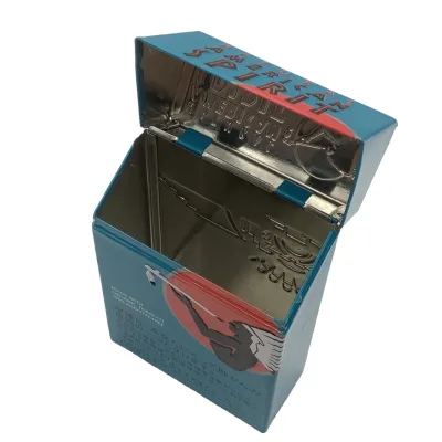 Hot Selling 20pcs Metal Cigarette Box Tin Tobacco Cigarette Cigar Tin Case