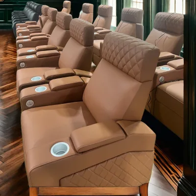 High-Back Electric Lift for Home Theater Luxury Simple Style Electric Headrest Easy-to-Use for Watching Movies Living Room Gym