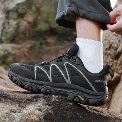 Unisex Outdoor Mountain Hiking Shoes Durable Casual Sneakers Big Size 36-46 Slip on Style