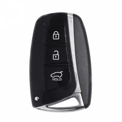 Xinyue Car Key Case 3 Button ABS Plastic Black for for Santa Fe 2012-2015 Keyless Entry