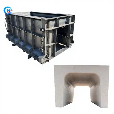 Customizable Concrete U Shape Drain Mold, Concrete Pouring Rectangular Water tank Mold
