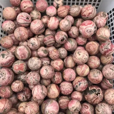 Factory Wholesale Natural Rhodochrosite Sphere Crystal Spheres for Decoration
