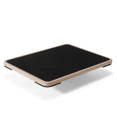 Multi-Functional Stretch Plate Yoga Pilates Training Anti-Slip Surface Wooden Balance Board for Physical Therapy Training