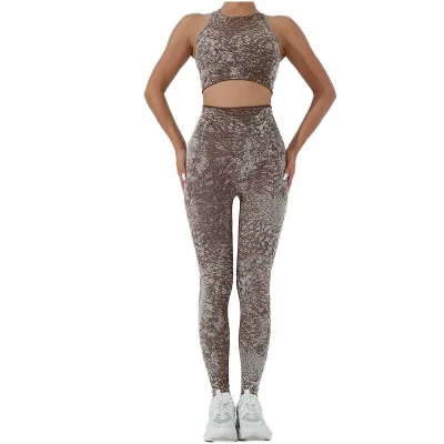 New Women's Autumn High-waisted Tracksuit with Hip Lift and Tummy Control, Suitable for Outdoor Fitness, Running, and Yoga Wear