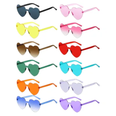 Funny Photo Props Novelty Plastic Party Glasses Colorful Rimless Sunglasses NEW ARRIVALS Birthday Rave Festival Celebration