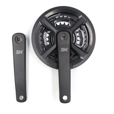 China Factory High-Quality Steel Chainwheel & Sand-Black Crankset for MTB/Road Bikes