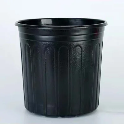 JQ Plastic Flower Pot Black Gallon Nursery Basin Seedling Base Woody Plant Black with extra Lining Nursery Basin Flower Pot