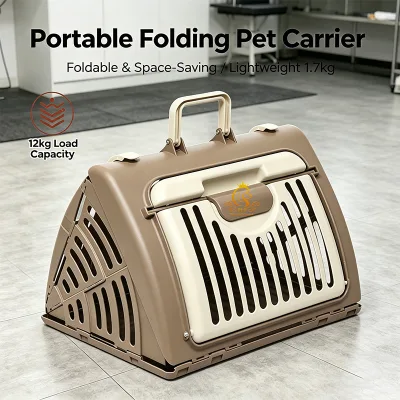 EUR PET Dog Cat Outing Durable Waterproof Foldable Pet Traveling Case for Outdoor Camping & Hiking Cat Carrier Kennel