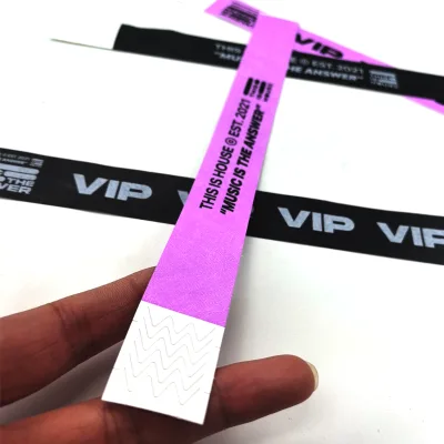 Cheap Custom Wrist Band Colour Printing Bracelet Disposable Adhesive Waterproof Bracelet