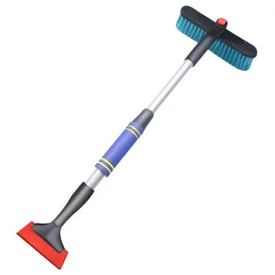 Wholesale Portable Retractable Car Wash Brushes Snow Removal Broom Tool Shovel Movers Foam Grip Ice Scraper Snow Brush Head Car