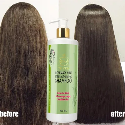 OEM Private Brand High Quality Rosemary Mint Organic Enhanced Shampoo Curly Natural Care Induction Cleaning Nourishing